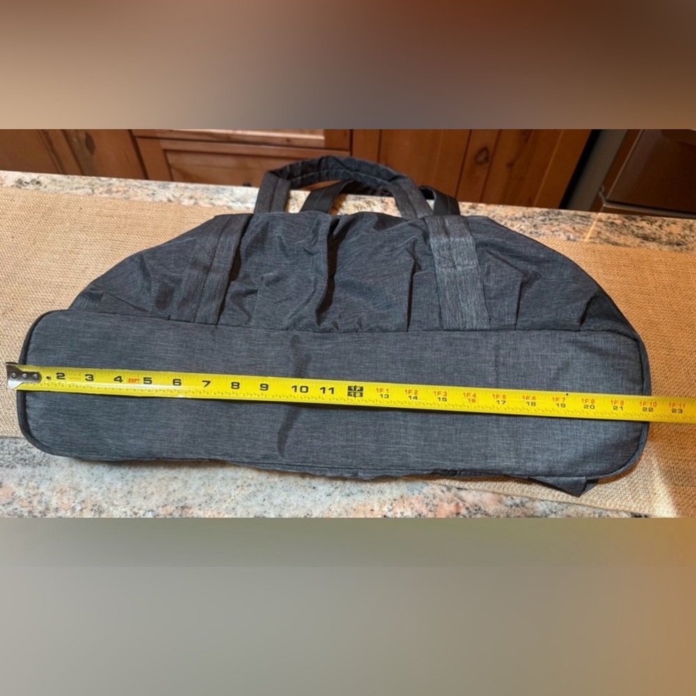 Charcoal Gray Women's Duffel Tote Bag - Medium - Picture 7 of 14